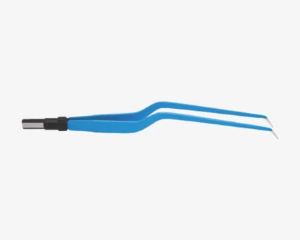 Bayonet European Bipolar Forceps Angled Down