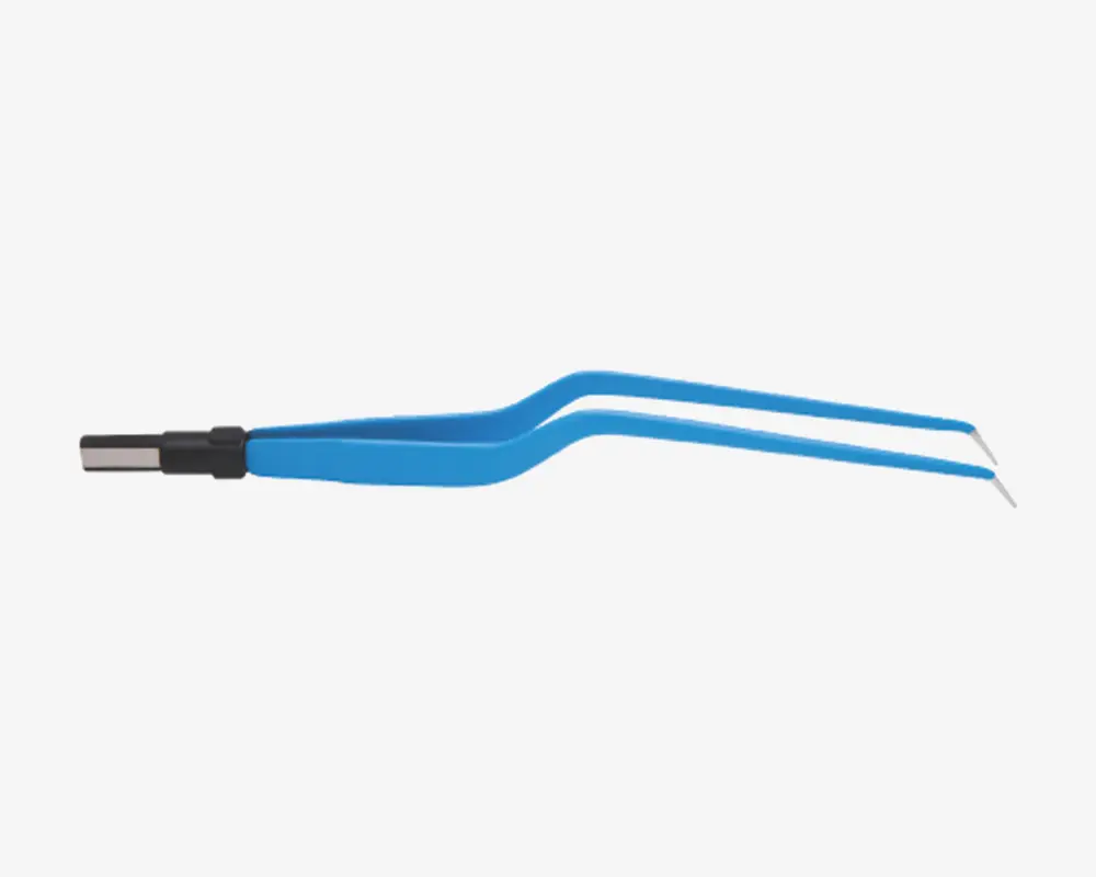 Bayonet European Bipolar Forceps Angled Down